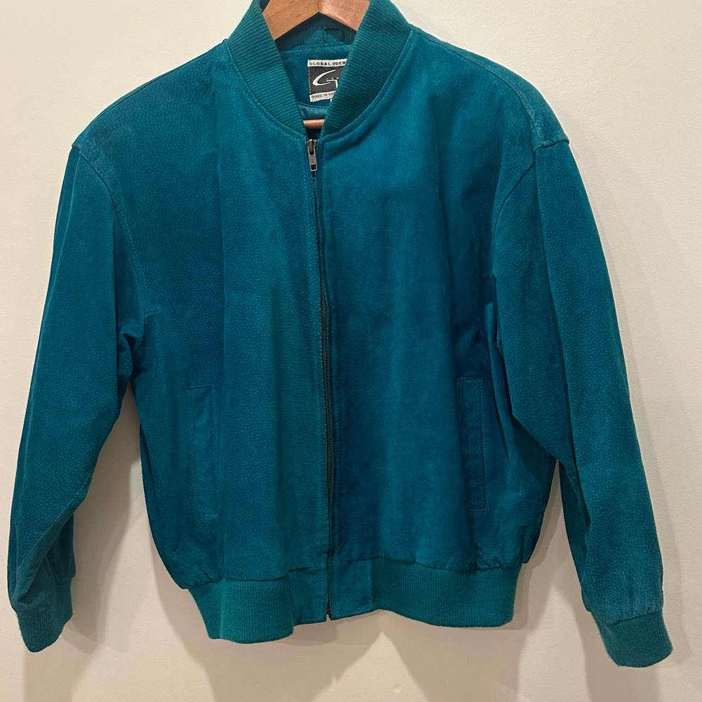 Global Identity III • Vintage • Large • Turquoise • Leather • Coat